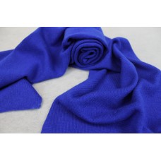 K52 Gorgeous Saphaire Blue Color 100% Pashmina Knitted Scarf 12" x 60" Made in Nepal